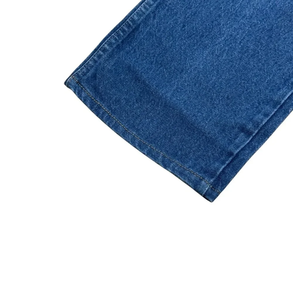 Vintage Wrangler Blue Denim Jeans Mens 30x27 Western Straight Leg y2k